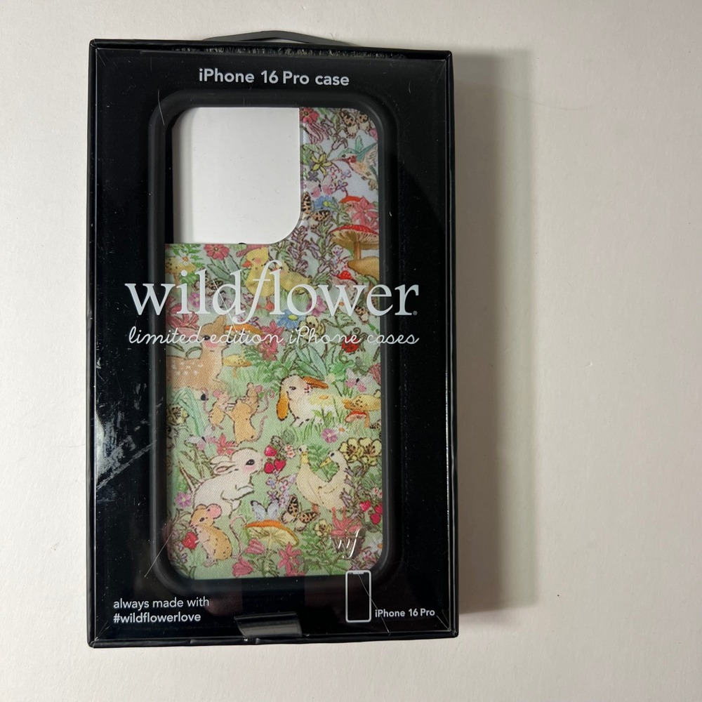 Wildflower iPhone 16 Pro Case Taylor Giavasis Baby Animals NIB Ltd Ed